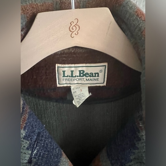 VINTAGE LL BEAN SOUTHWESTERN AZTEC NAVAJO WOOL COAT JACKET S - Picture 7 of 9